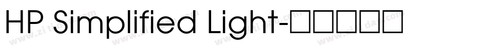 HP Simplified Light字体转换